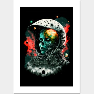 Space Zombie Posters and Art